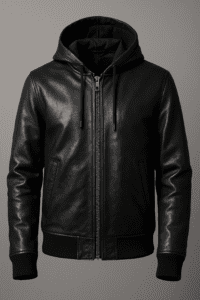 Leather Hoodie