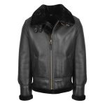 Men’s Classic B3 Original Sheepskin Jacket Black