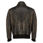 A2 Aviator Flight Jacket For Men Real Cowhide Distressed Leather Jacket