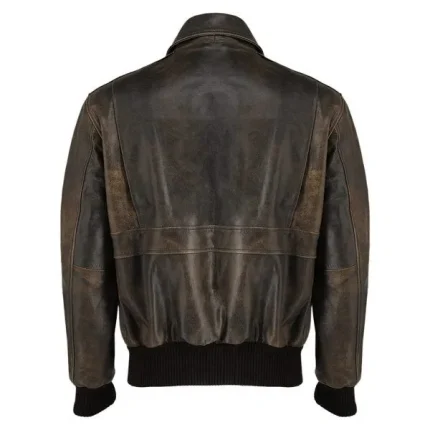 A2 Aviator Flight Jacket For Men Real Cowhide Distressed Leather Jacket