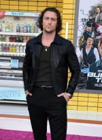 AARON TAYLOR JOHNSON LEATHER JACKET