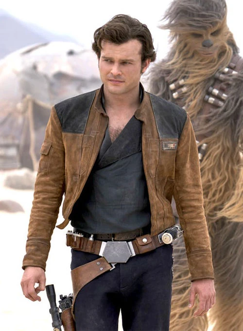 ALDEN EHRENREICH SOLO: A STAR WARS STORY LEATHER JACKET