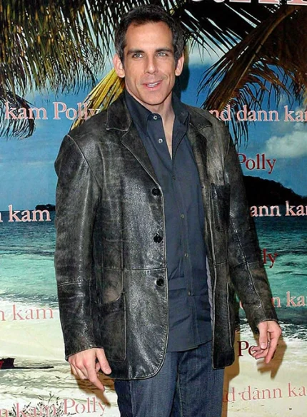 BEN STILLER LEATHER BLAZER