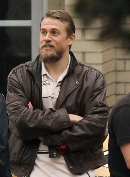 CHARLIE HUNNAM JUNGLELAND LEATHER JACKET