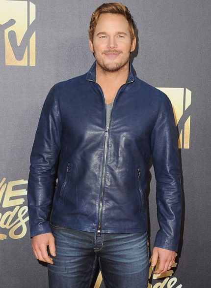 CHRIS PRATT LEATHER JACKET #4