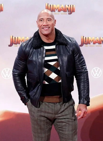 DWAYNE JOHNSON LEATHER JACKET #2