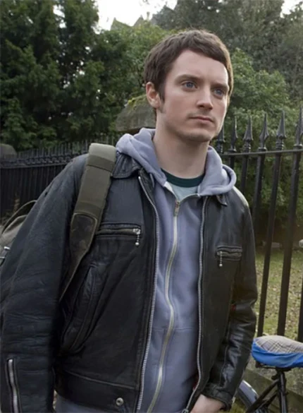 ELIJAH WOOD THE OXFORD MURDERS LEATHER JACKET