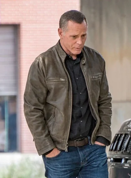 JASON BEGHE CHICAGO P.D. LEATHER JACKET