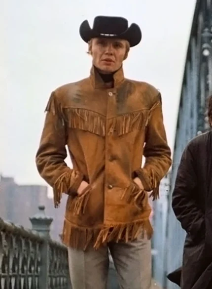 JON VOIGHT MIDNIGHT COWBOY LEATHER JACKET