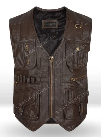 CHRIS PRATT JURASSIC WORLD FALLEN KINGDOM LEATHER VEST