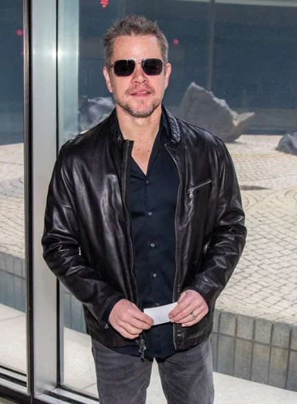 MATT DAMON LEATHER JACKET