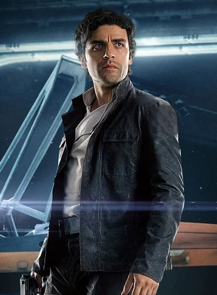 OSCAR ISAAC STAR WARS: THE LAST JEDI LEATHER JACKET