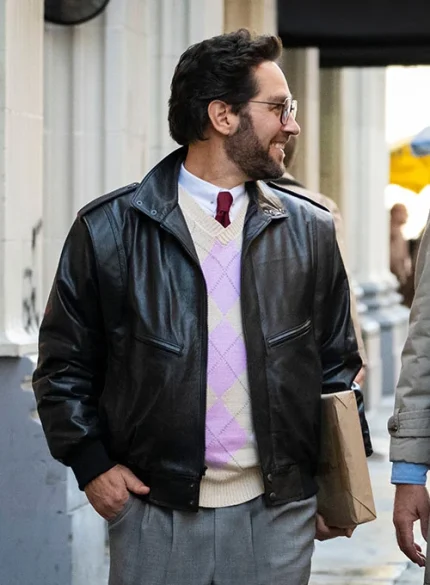 PAUL RUDD THE SHRINK NEXT DOOR LEATHER JACKET