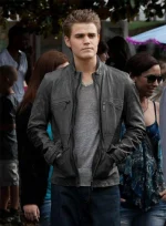 PAUL WESLEY VAMPIRE DIARIES LEATHER JACKET