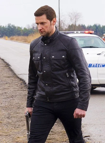 RICHARD ARMITAGE HANNIBAL SEASON 3 LEATHER JACKET