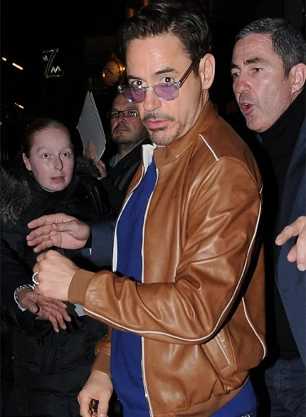 ROBERT DOWNEY JR. LEATHER JACKET