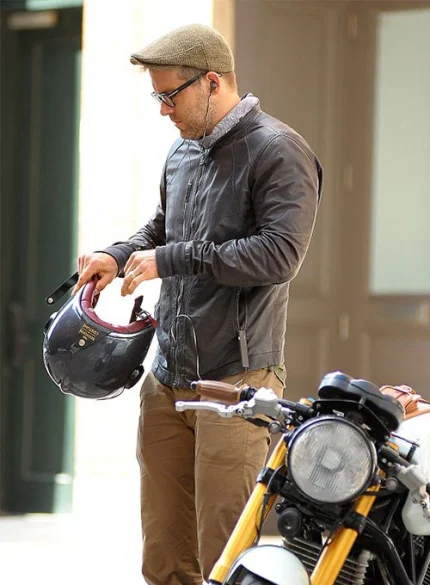 RYAN REYNOLDS LEATHER JACKET #2