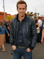 RYAN REYNOLDS LEATHER JACKET #4