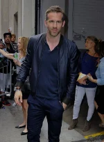 RYAN REYNOLDS LEATHER JACKET #5