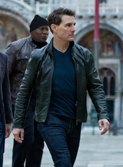 TOM CRUISE MISSION IMPOSSIBLE DEAD RECKONING LEATHER JACKET