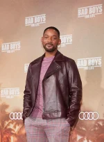 WILL SMITH BAD BOYS FOR LIFE PREMIERE LEATHER JACKET