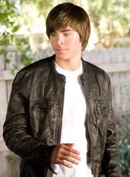 ZAC EFRON 17 AGAIN LEATHER JACKET