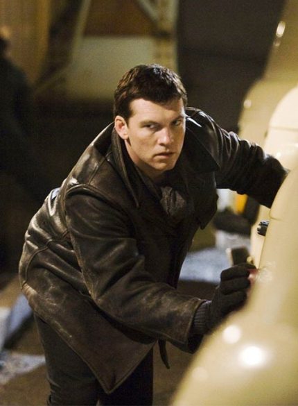 SAM WORTHINGTON THE DEBT LEATHER JACKET