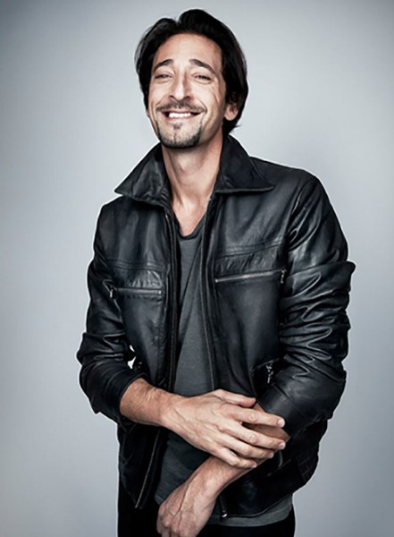 ADRIEN BRODY GQ RUSSIA LEATHER JACKET