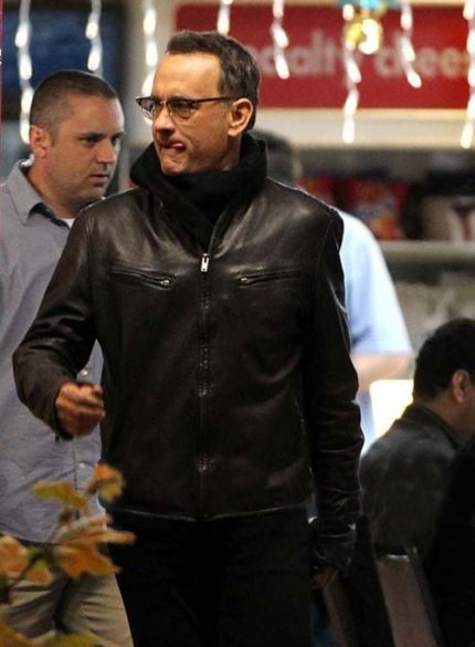 TOM HANKS LARRY CROWNE LEATHER JACKET