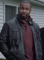 MICHAEL JAI WHITE CHAIN OF COMMAND LEATHER JACKET