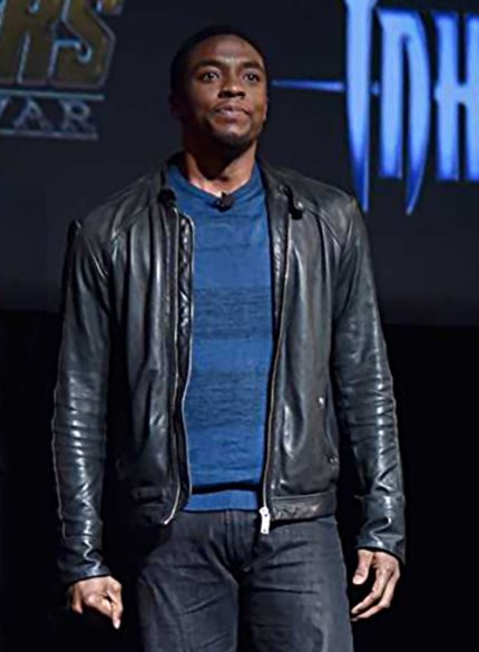 CHADWICK BOSEMAN LEATHER JACKET