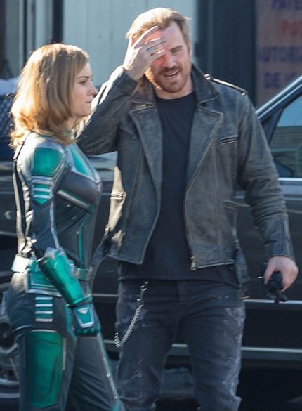 ROBERT KAZINSKY CAPTAIN MARVEL LEATHER JACKET