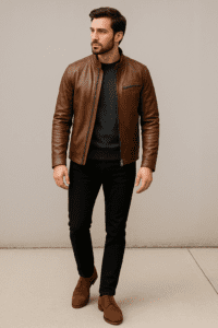 opt for something a bit more refined, like brogues, loafers, or even desert boots